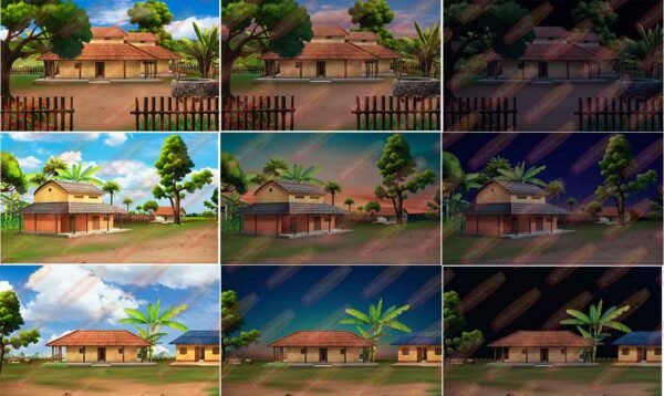 Village Background - JPG only (Pack of 50) - Image 2