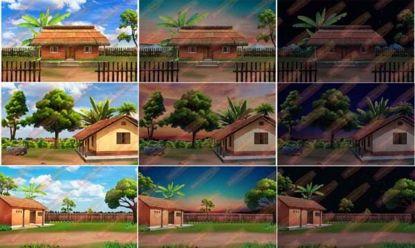 Village Background - JPG only (Pack of 50) - Image 3