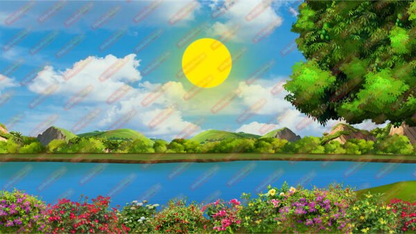 River Background - PSD file (Pack of 4)