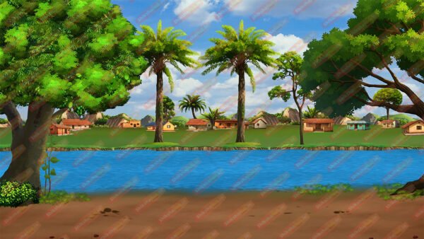 River Background - PSD file (Pack of 4) - Image 4