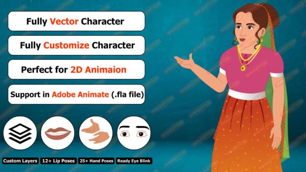 Indian Rajkumari Character (Fla File) - Image 2