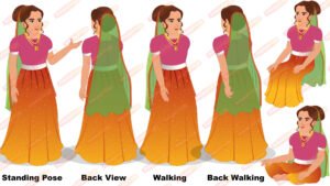 Indian Rajkumari Character (Fla File)