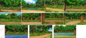 Premium Cinematic Jungle Background - PSD File (Pack of 11)
