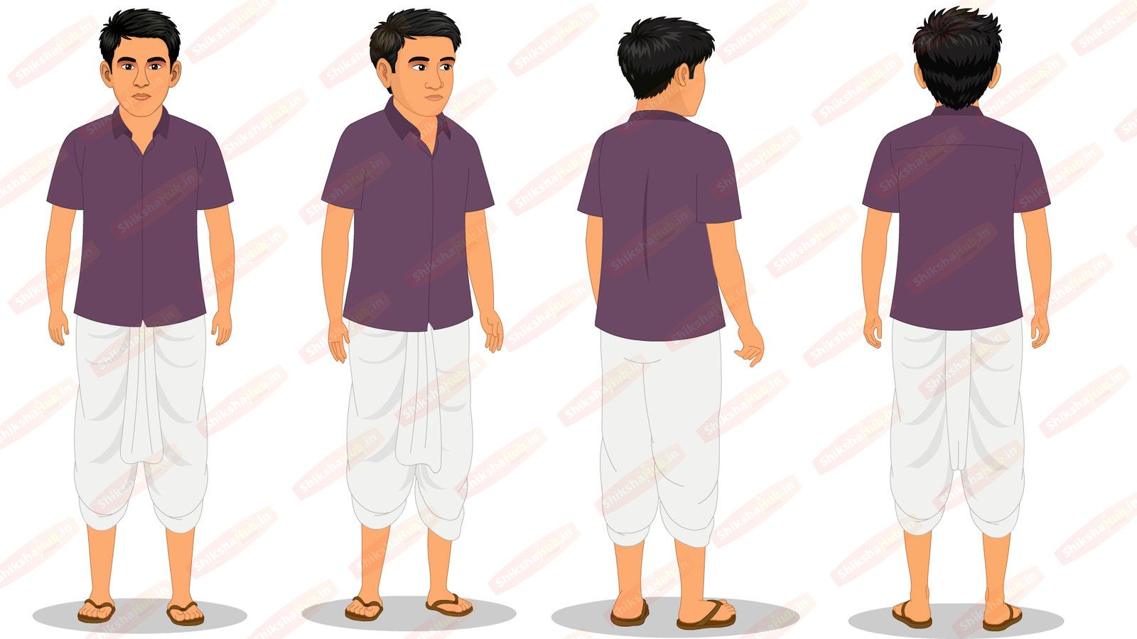 Premium Cinematic Character (Pack of 4) With all Poses, Walk Cycle and Sitting Pose - Image 8