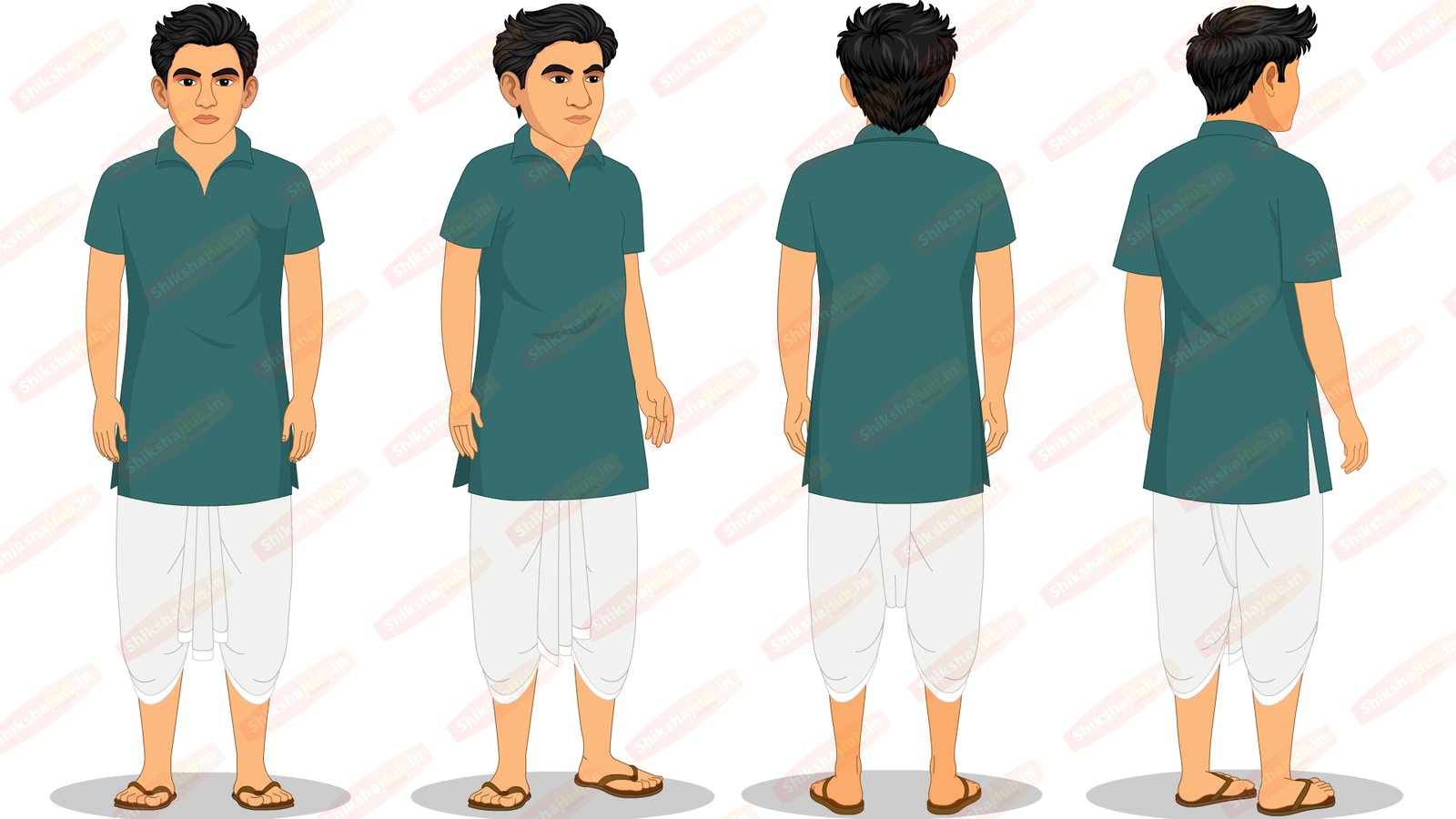 Premium Cinematic Character (Pack of 4) With all Poses, Walk Cycle and Sitting Pose - Image 11